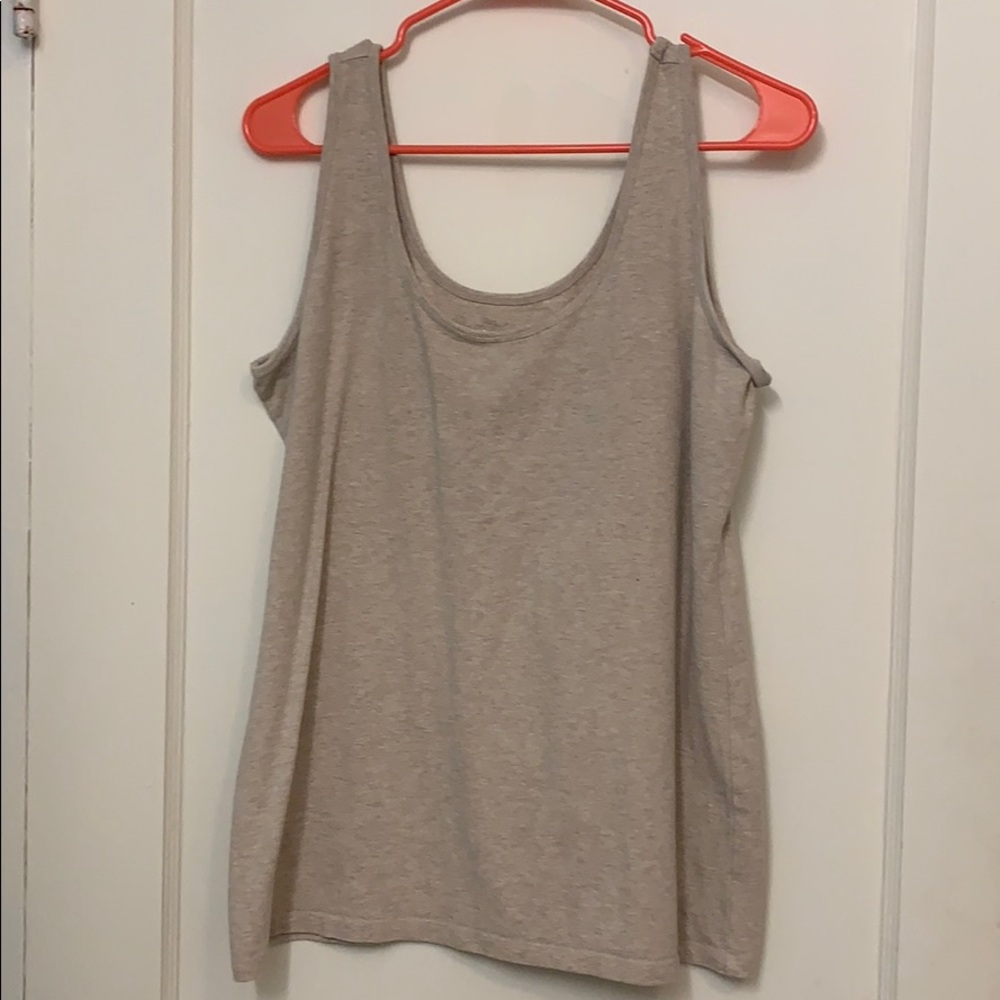 Beige layering tank